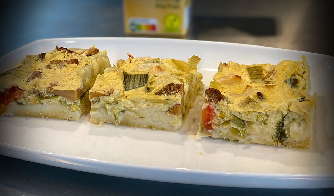 Vegane Lauch-Spargel-Quiche