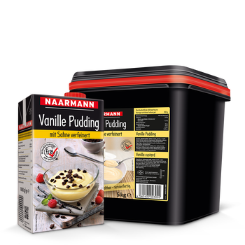 Vanille Pudding 3,5 % - Gebindegrößen Naarmann
