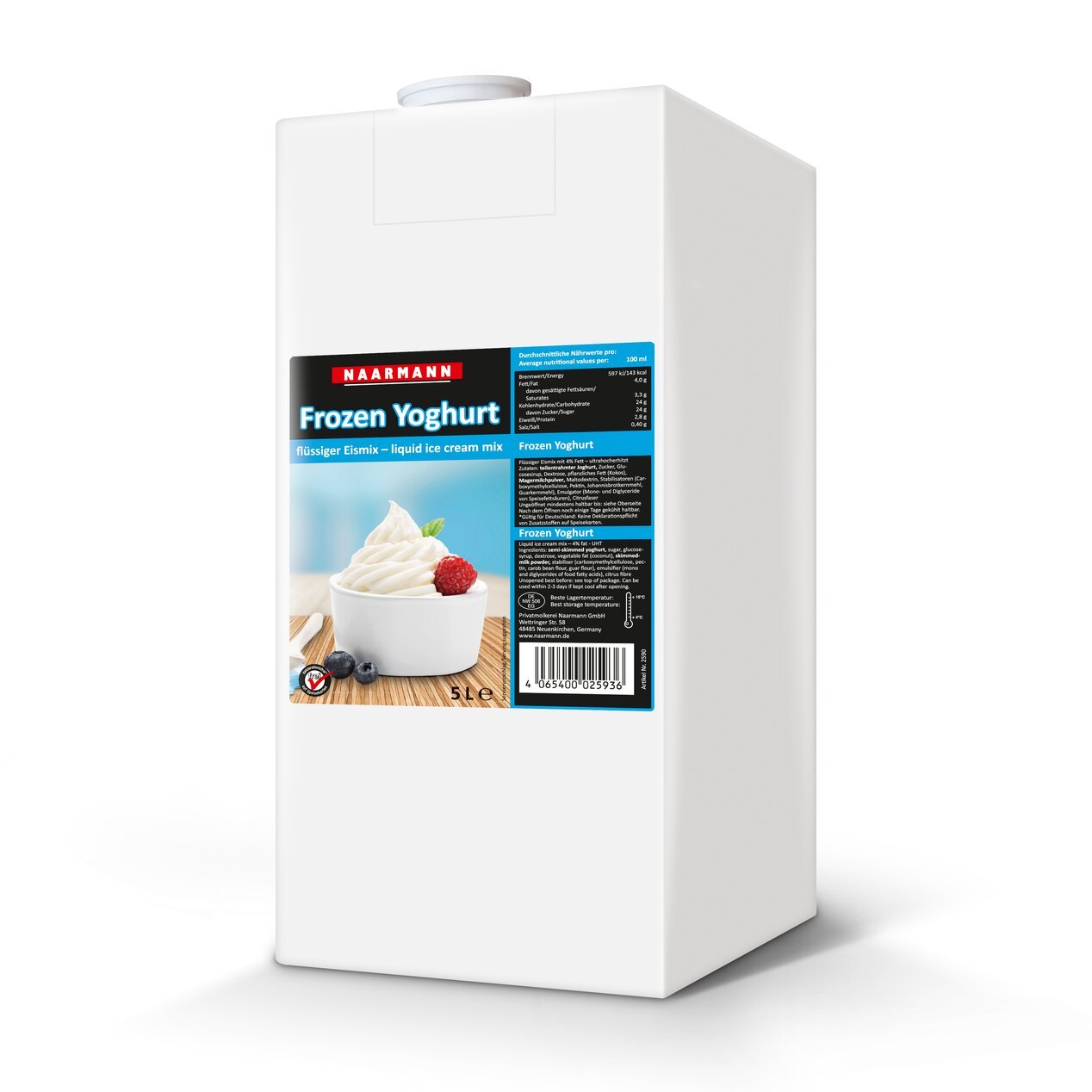 Frozen yoghurt ice cream mix