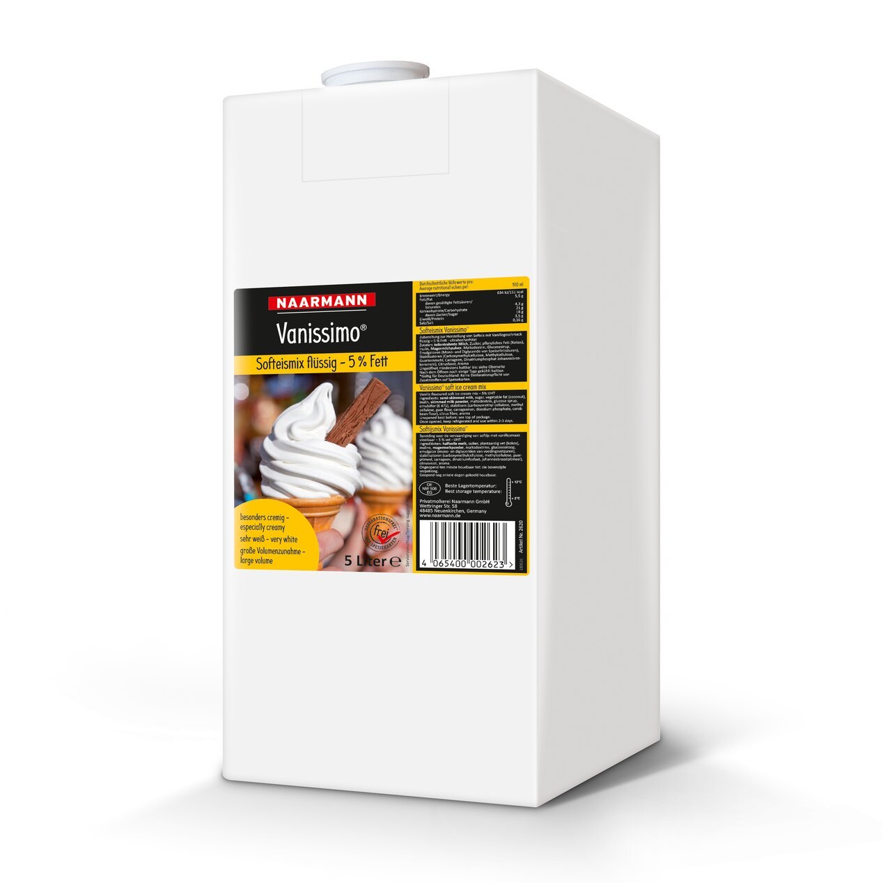 Soft-serve ice cream mix, Vanissimo
