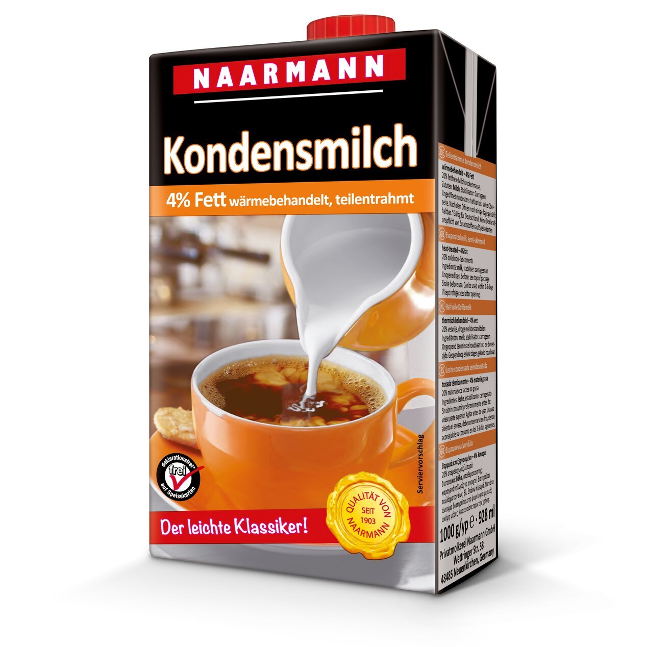 Condensed milk, 4% - Naarmann