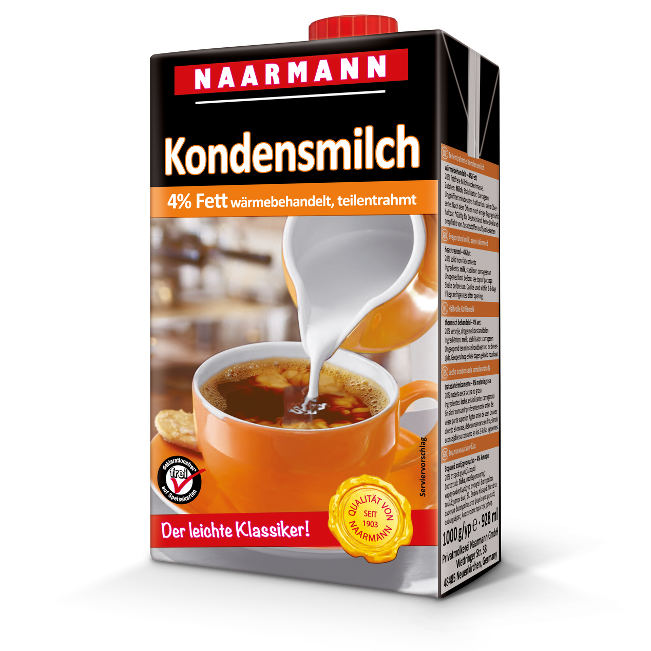 Condensed milk, 4% - Naarmann