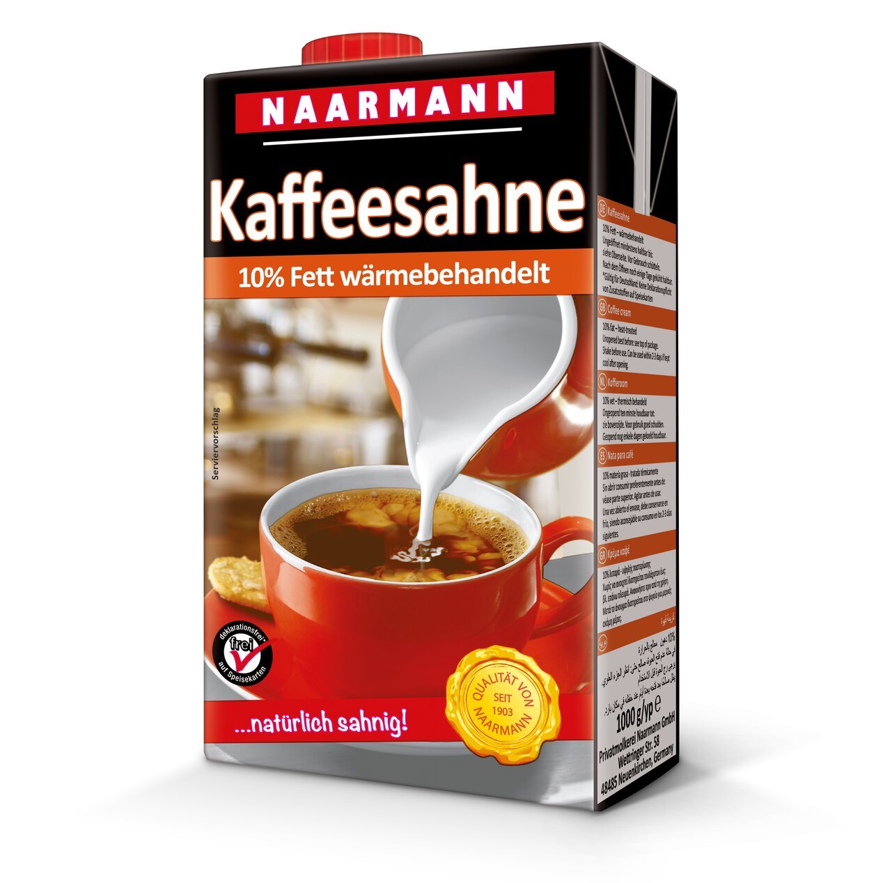Kaffeesahne 10% von Naarmann