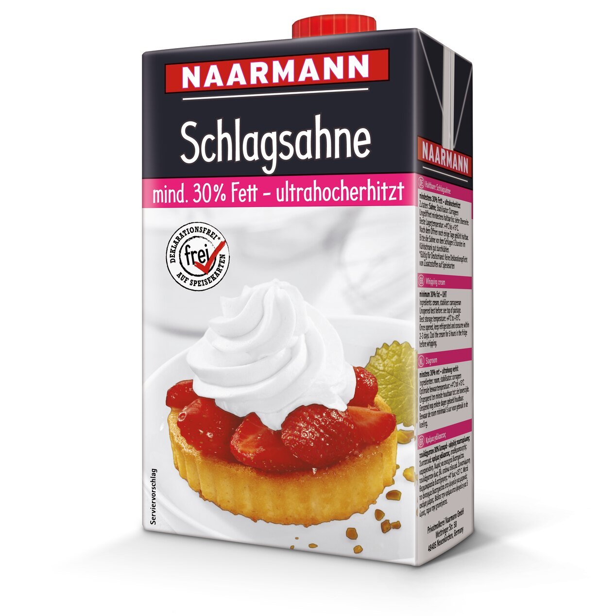 UHT whipping cream, 30% - Naarmann