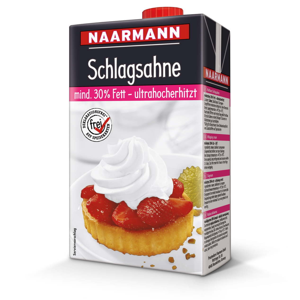 UHT whipping cream, 30% - Naarmann