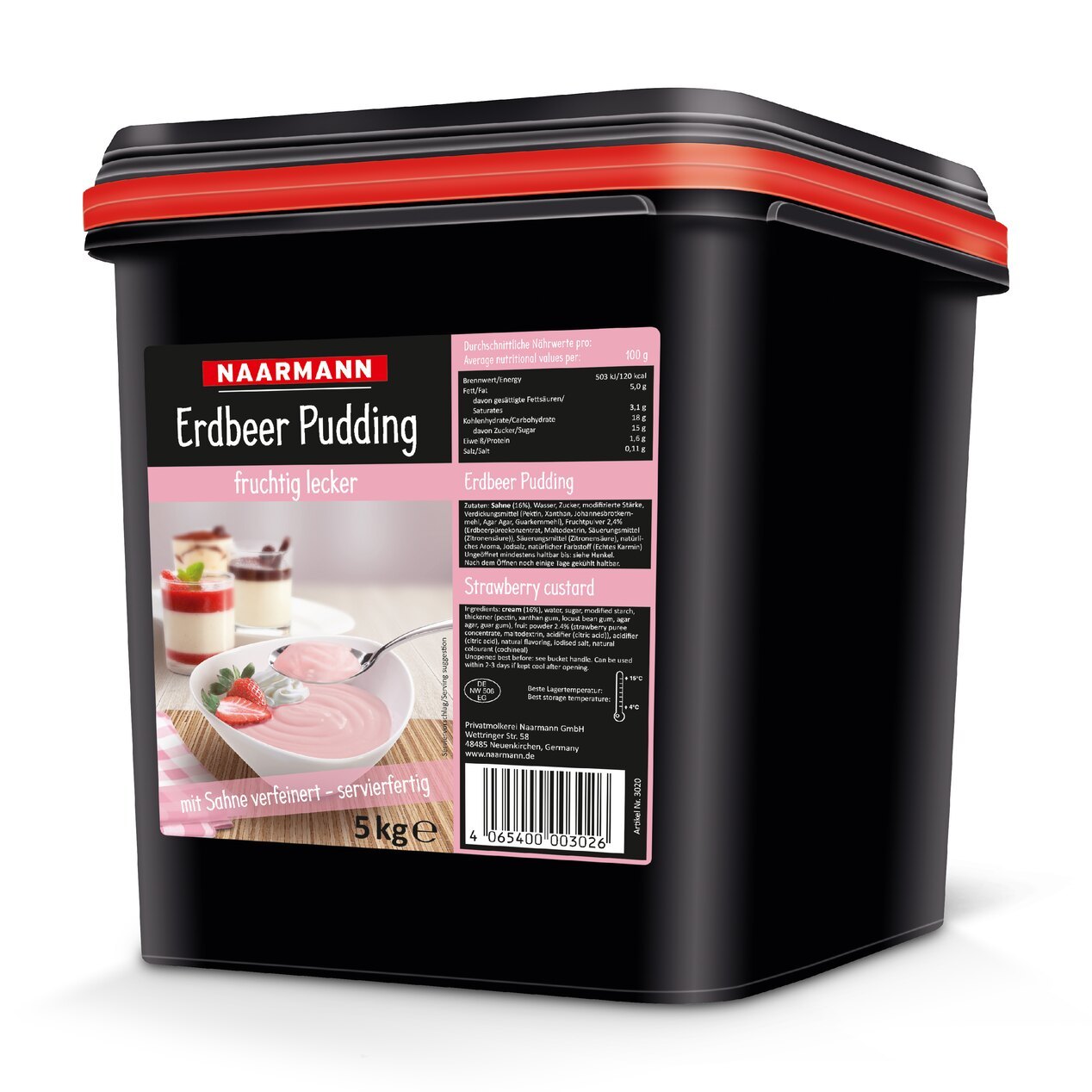 Erdbeer Pudding von NAARMANN