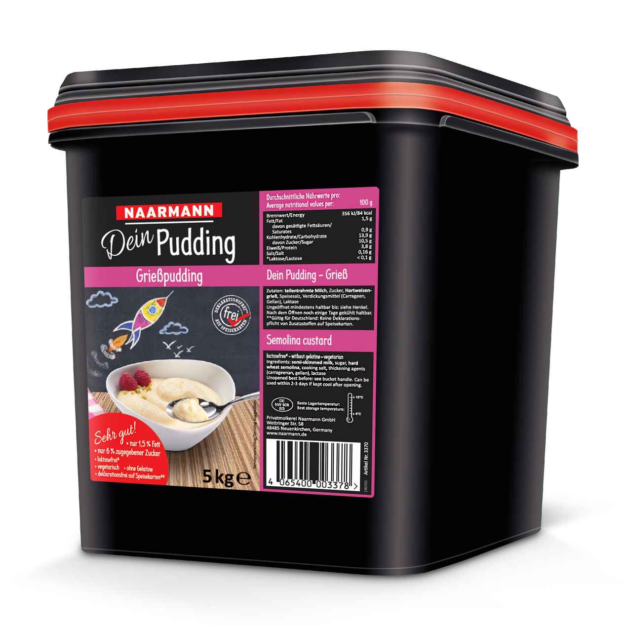 Dein Pudding Grieß - Naarmann