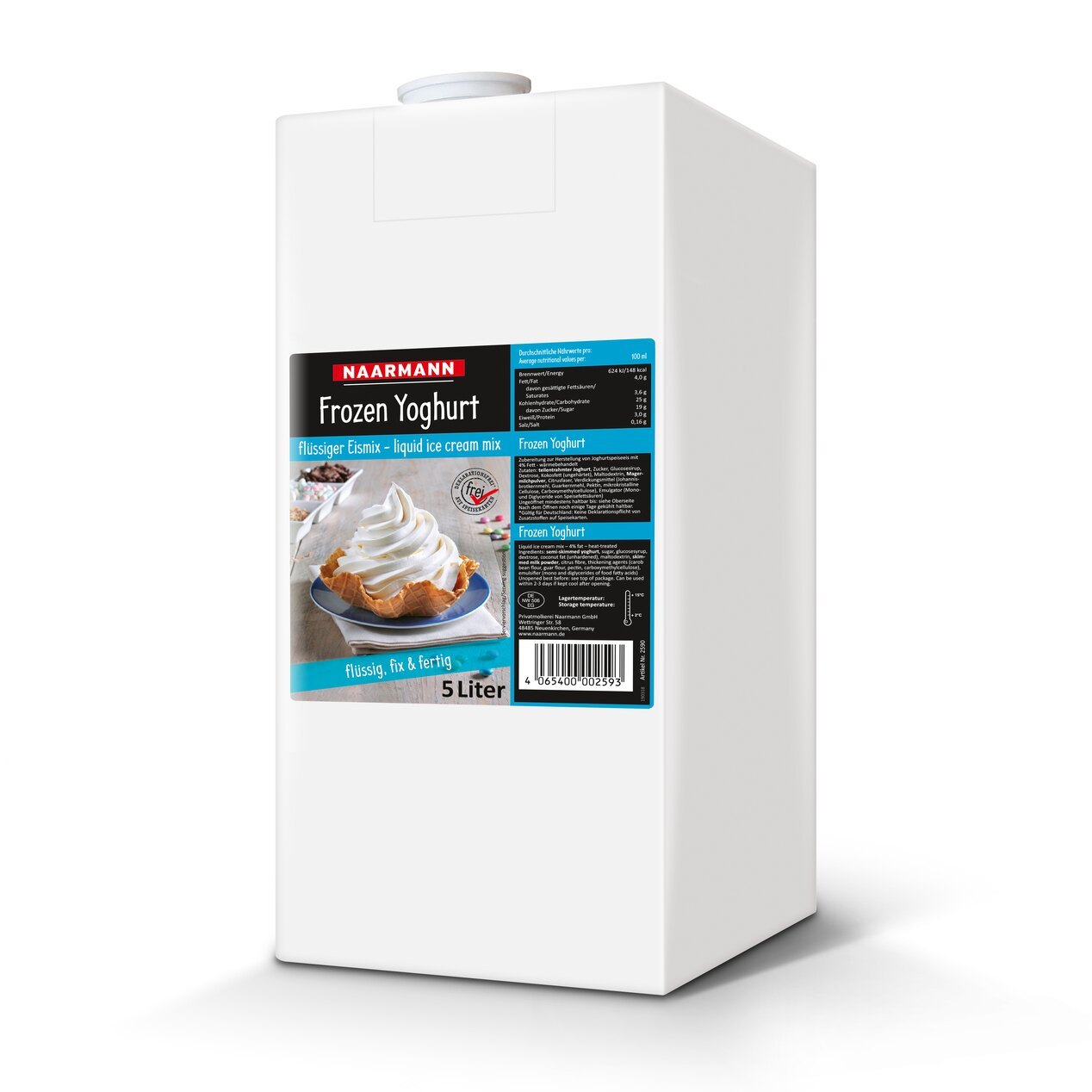 Frozen yoghurt ice cream mix