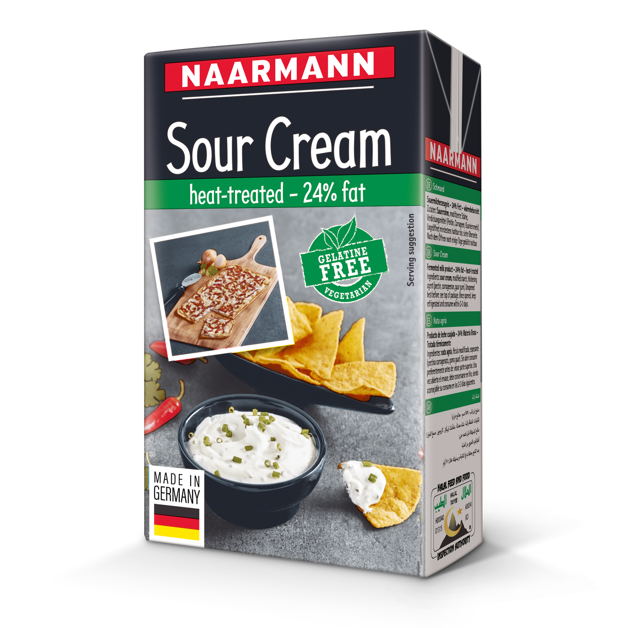 Sour cream 24% fat - Halal | Naarmann