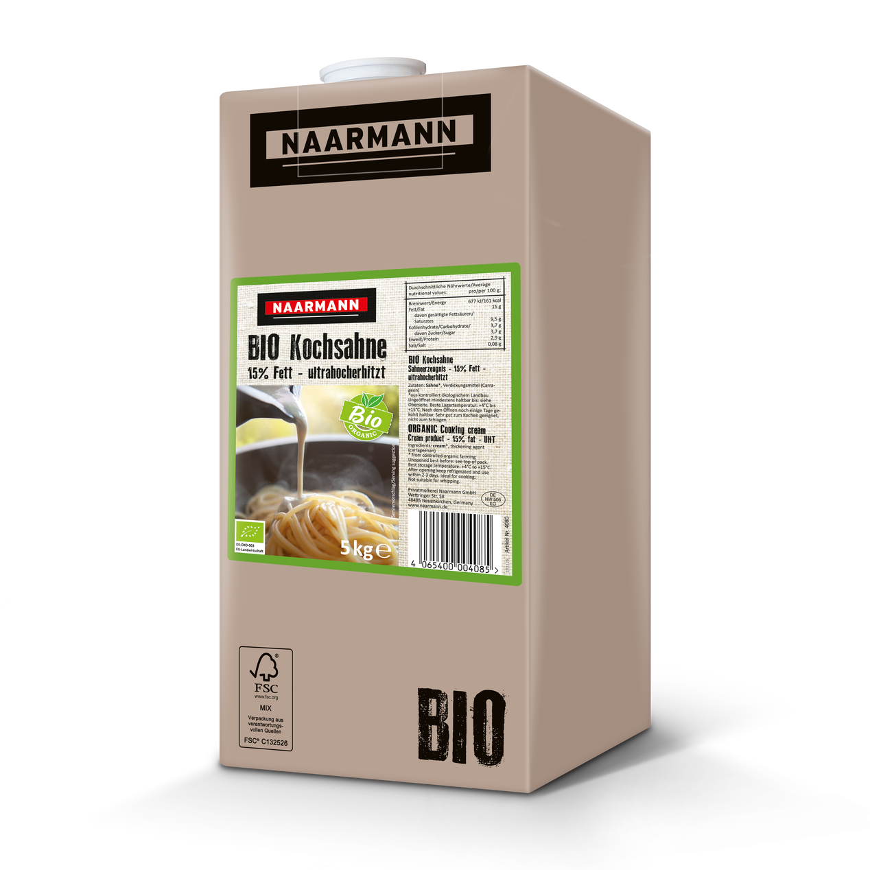 Naarmann's BIO Kochsahne 15% Fett