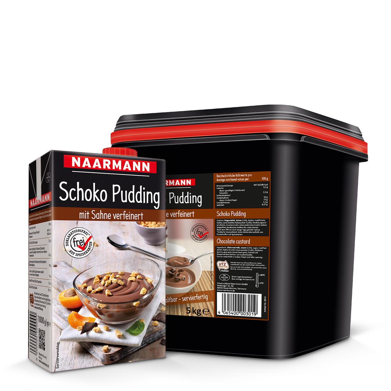 Schoko Pudding 3,5 % - Naarmann Gebindegrößen