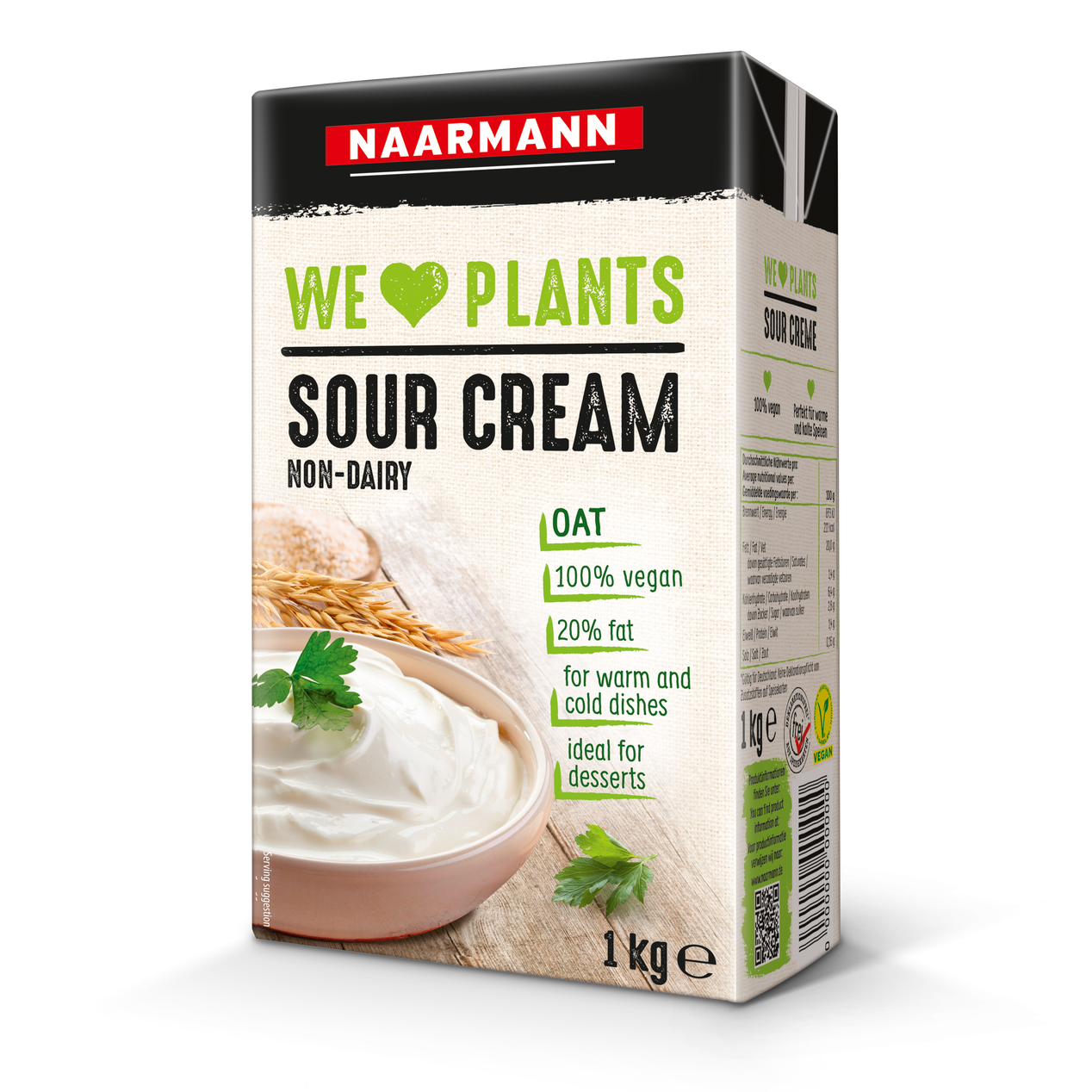 Packshot Sour Creme Oat - We love Plants