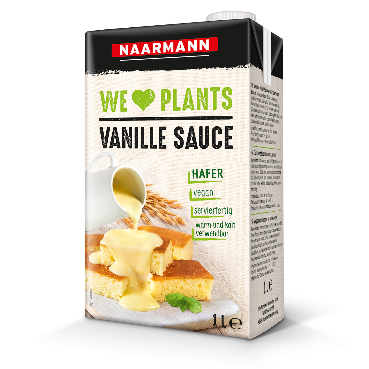 Naarmanns We love Plants Vanille Sauce vegan