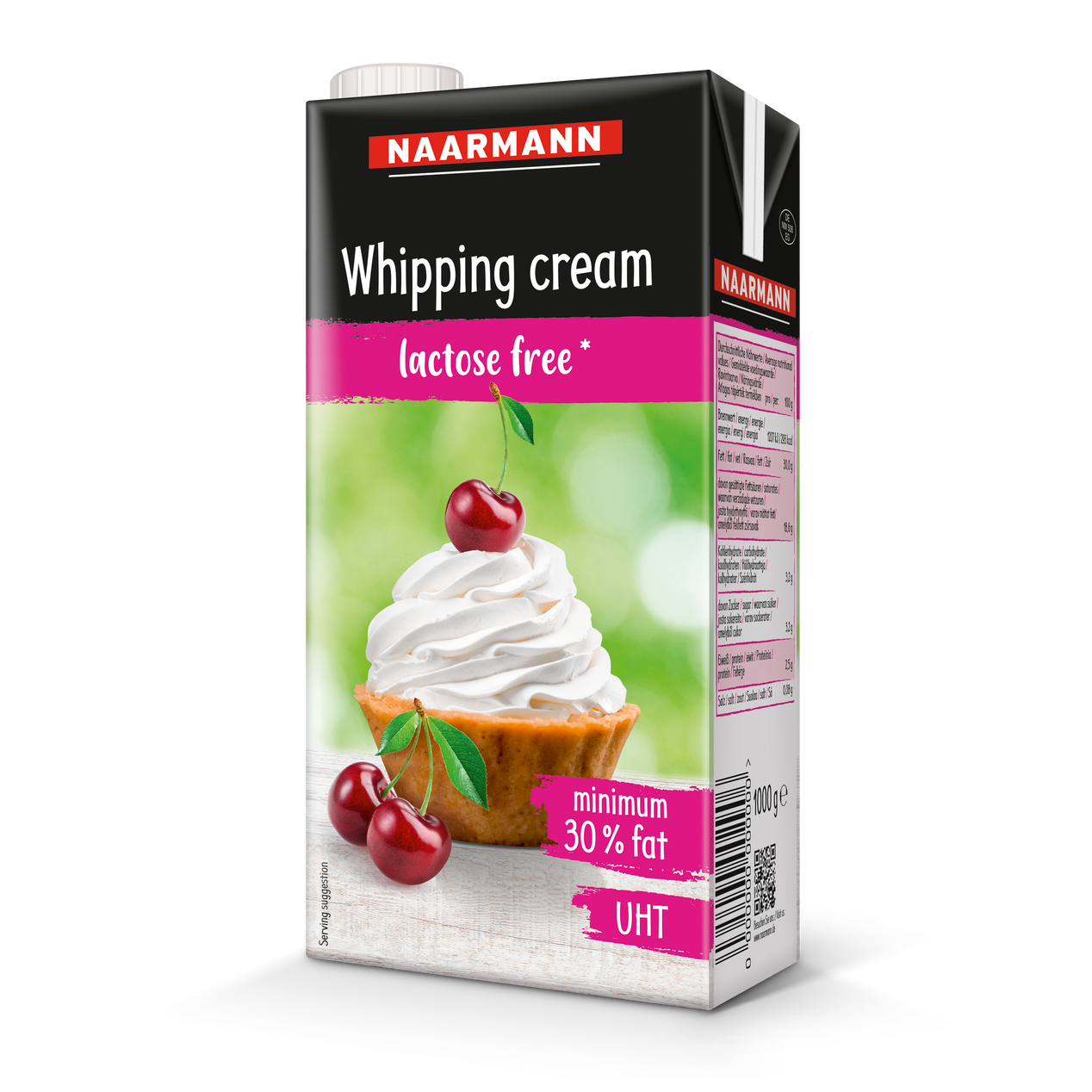 UHT whipping cream, 30%, lactose-free - Packshot