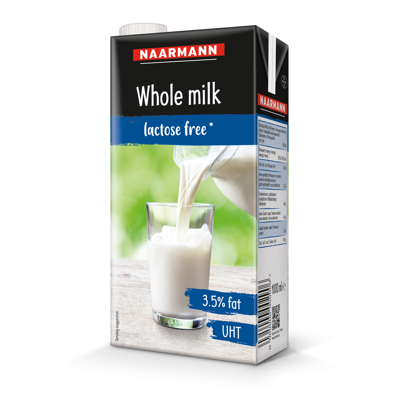 UHT milk 3.5%, lactose-free - Packshot